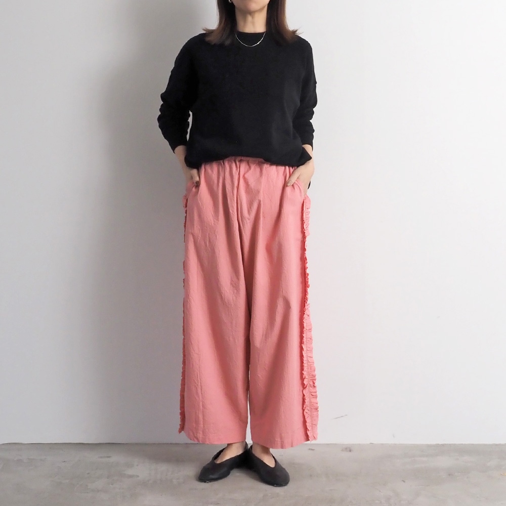 NARU(ナル) シーチングハンドワッシャー フリンジパンツ 6708301