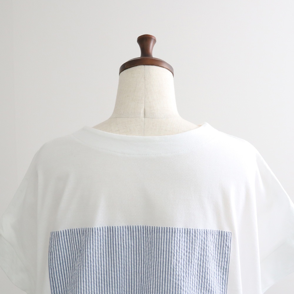 NARU(ナル) ナチュラルソフト天竺 レクタングルパネルTシャツ 674307