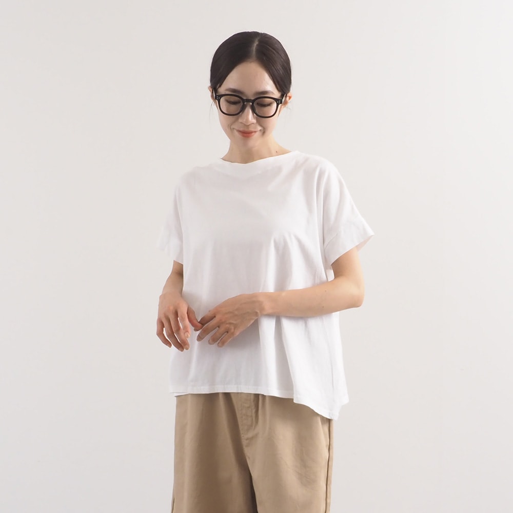 NARU(ナル) ナチュラルソフト天竺 レクタングルパネルTシャツ 674307