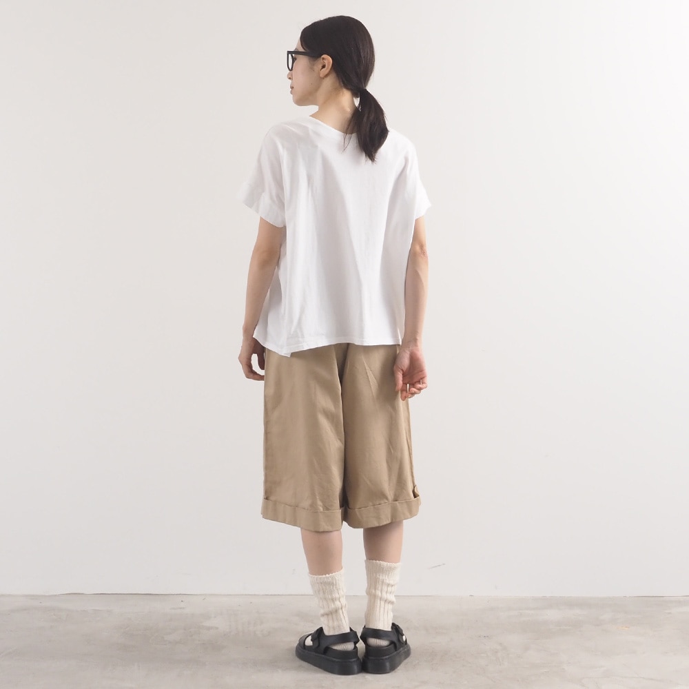 NARU(ナル) ナチュラルソフト天竺 レクタングルパネルTシャツ 674307