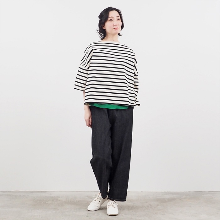 NARU(ナル) デラヴェボーダー ワイドシャツ 644220