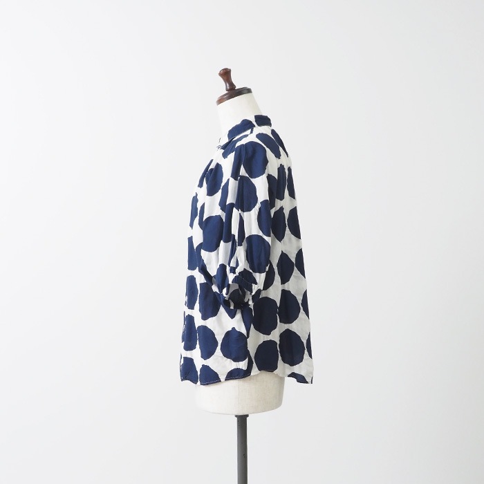 NARU(ナル) 80ローン塩縮ラフドット ターキーシャツ 655827