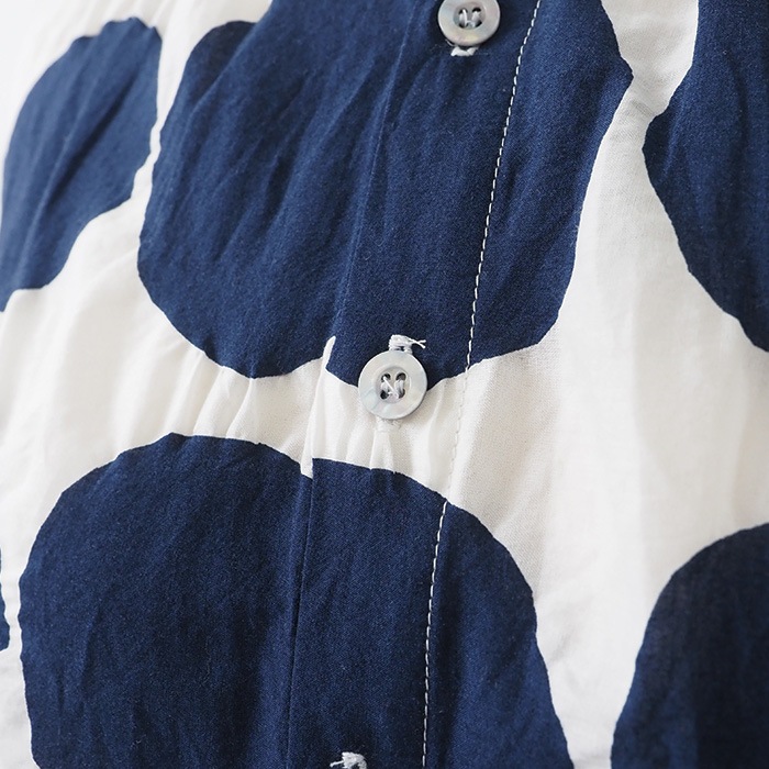 NARU(ナル) 80ローン塩縮ラフドット ターキーシャツ 655827