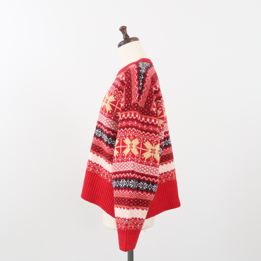 【冬の特別価格】NARU(ナル) タスマニアラム フェアアイルニット 665620