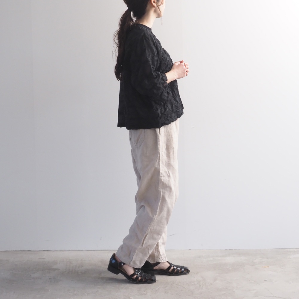 NARU(ナル) デザイン塩縮CHECK ワイドシャツ 672811