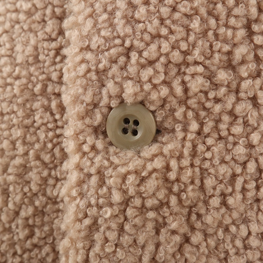 NARU(ナル) もこもこプードルパイル ショートベスト 666015