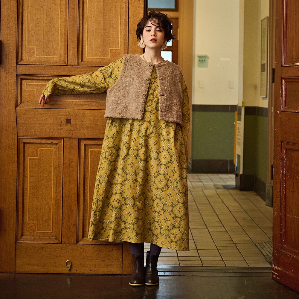 NARU(ナル) もこもこプードルパイル ショートベスト 666015