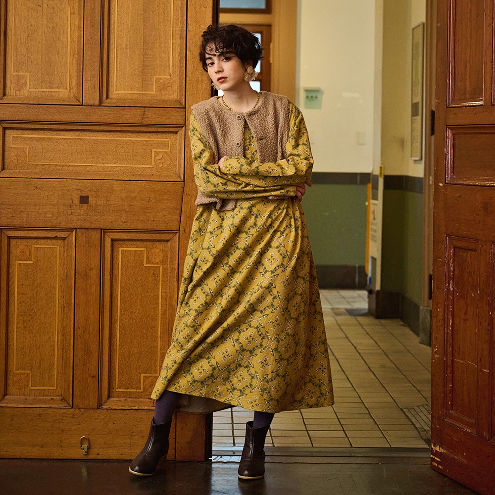 NARU(ナル) もこもこプードルパイル ショートベスト 666015