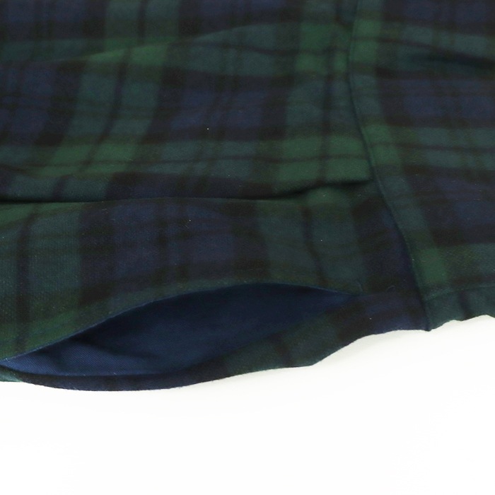 NARU(ナル) リサイクルウールクロスチェック ハイウエストスカート 656937