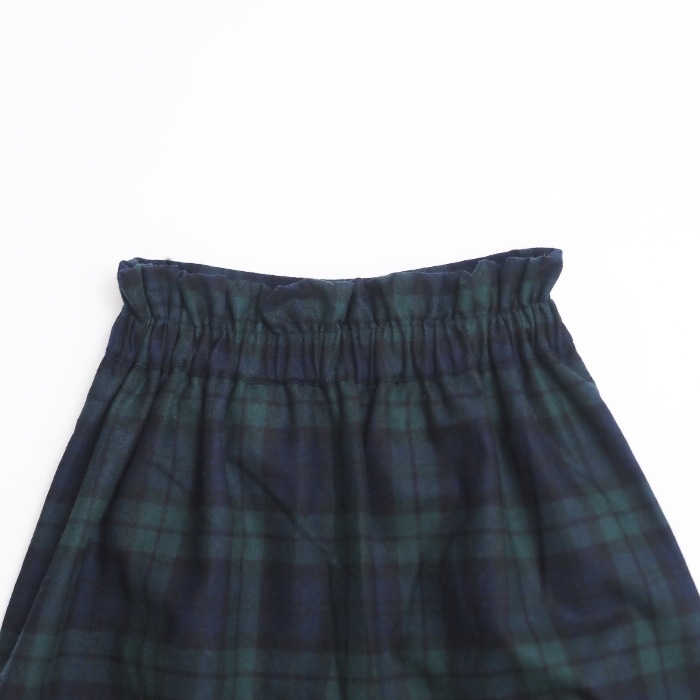 NARU(ナル) リサイクルウールクロスチェック ハイウエストスカート 656937
