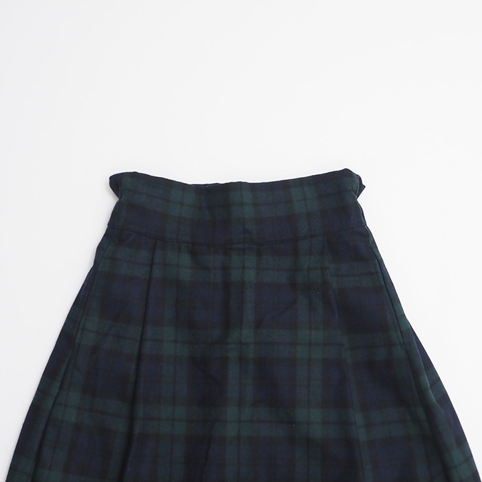 NARU(ナル) リサイクルウールクロスチェック ハイウエストスカート 656937