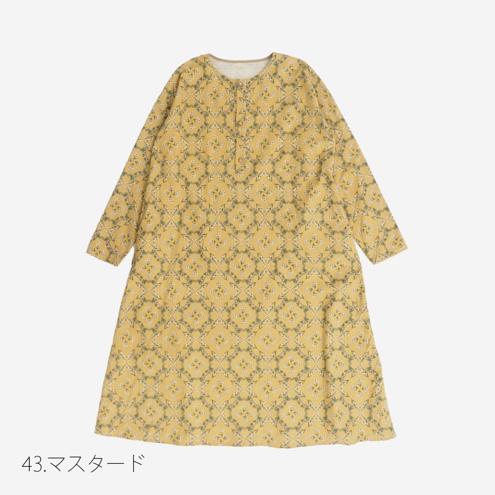 NARU(ナル) 20ビエラ起毛バイアス花柄 ワンピース 666821