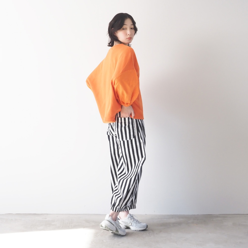 NARU(ナル) ブロードストライプ・チェック柄 ポップパンツ 6709051