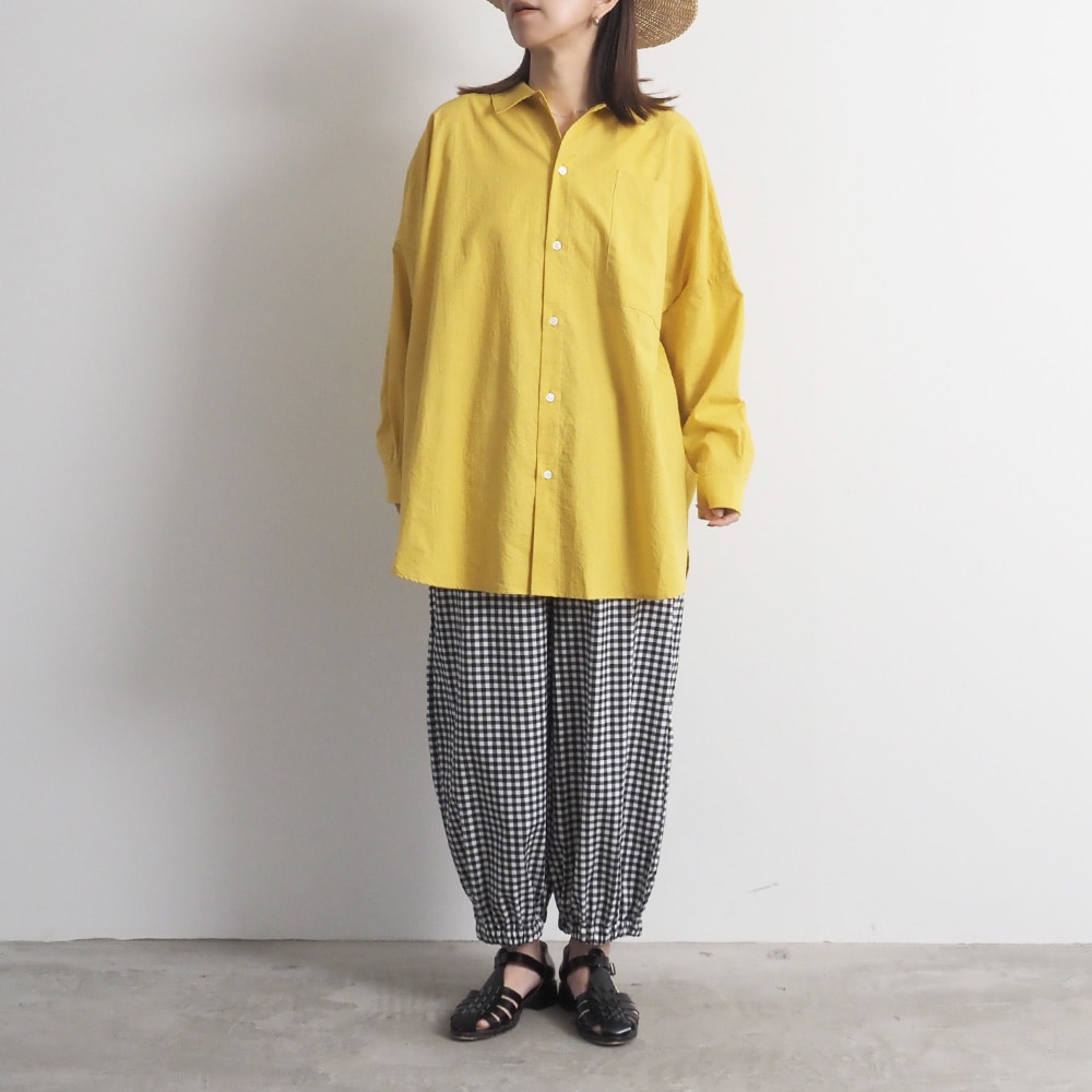 NARU(ナル) ブロードストライプ・チェック柄 ポップパンツ 6709051