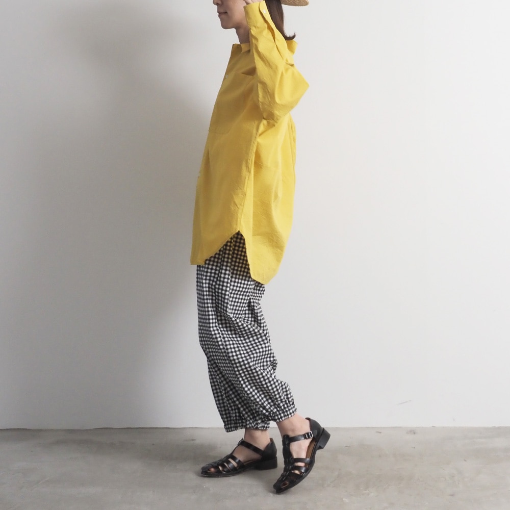 NARU(ナル) ブロードストライプ・チェック柄 ポップパンツ 6709051