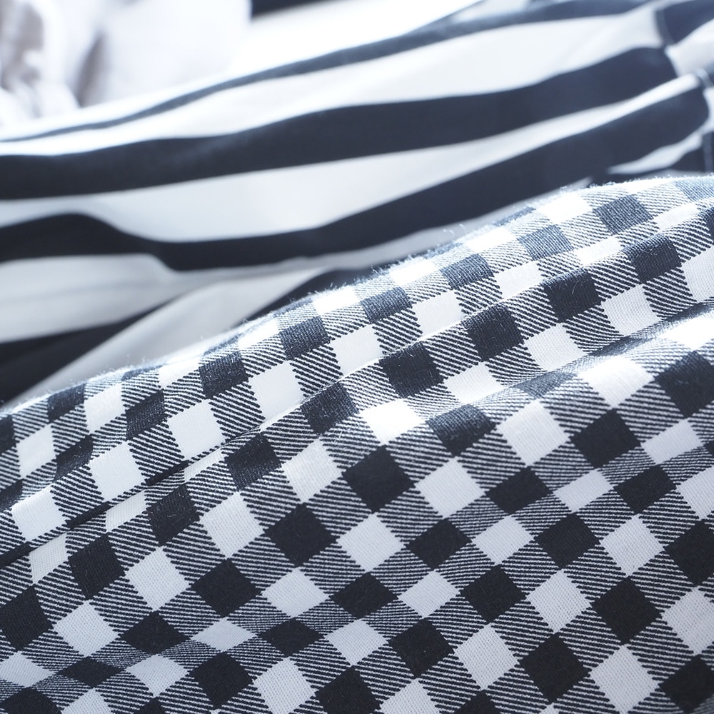 NARU(ナル) ブロードストライプ・チェック柄 ポップパンツ 6709051