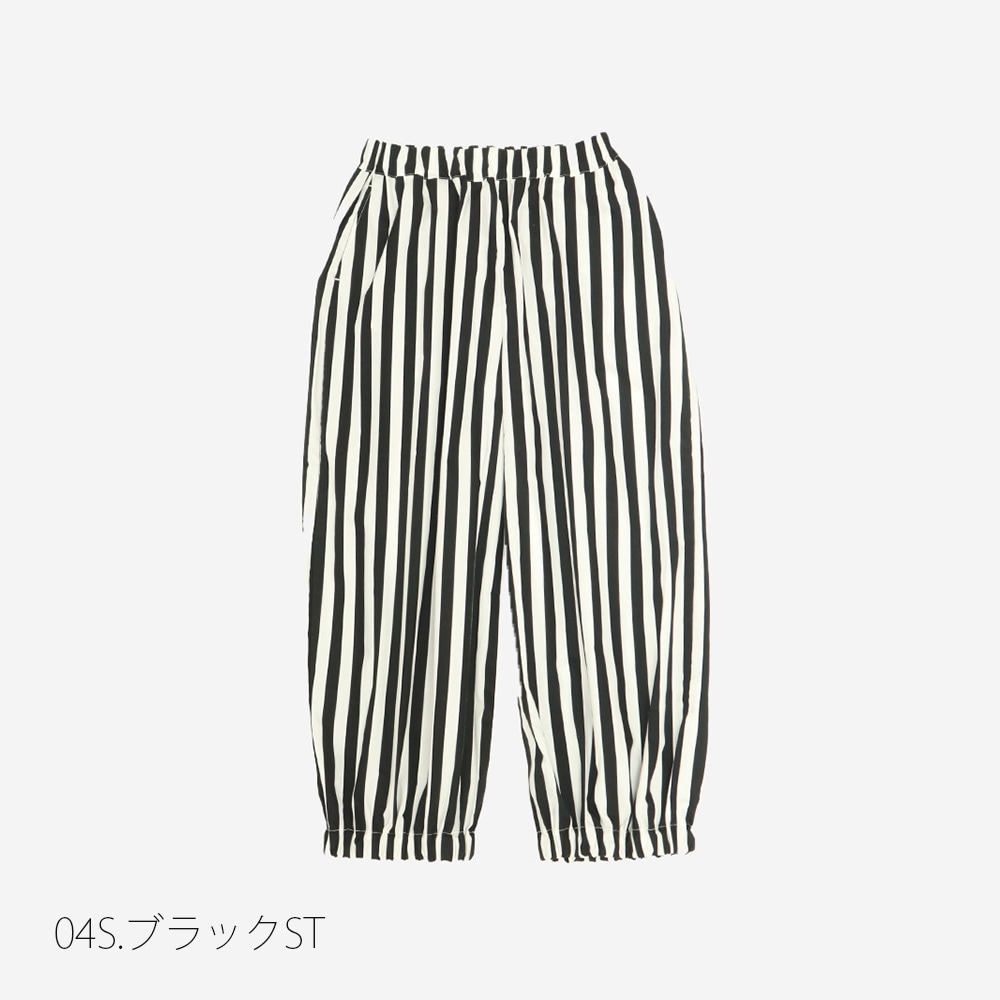 NARU(ナル) ブロードストライプ・チェック柄 ポップパンツ 6709051