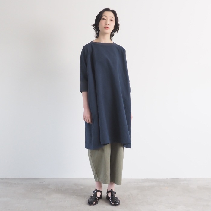 NARU(ナル) 20シーチングハンドワッシャーチュニックワンピース 648842BF