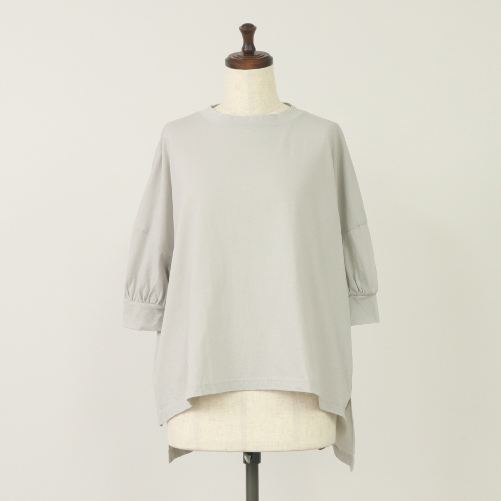 NARU(ナル) ナチュラルソフト天竺 ギャザースリーブワイドPO 663000