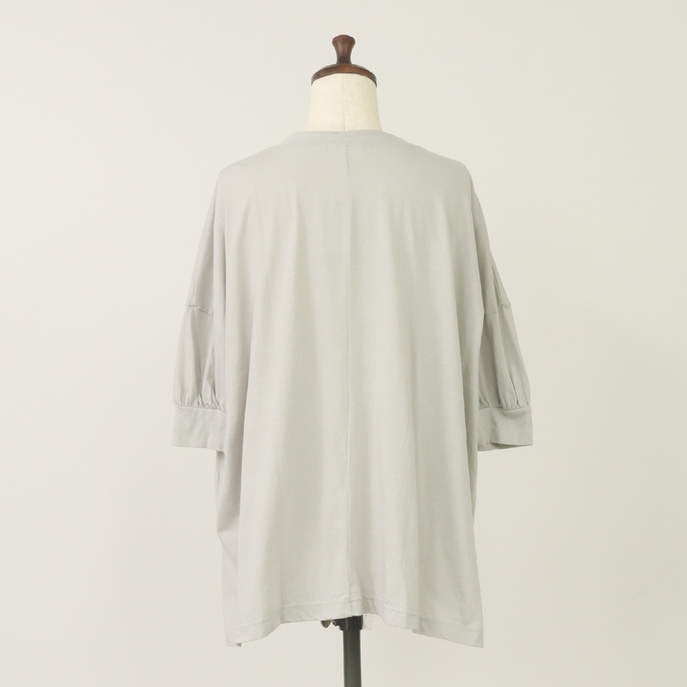 NARU(ナル) ナチュラルソフト天竺 ギャザースリーブワイドPO 663000