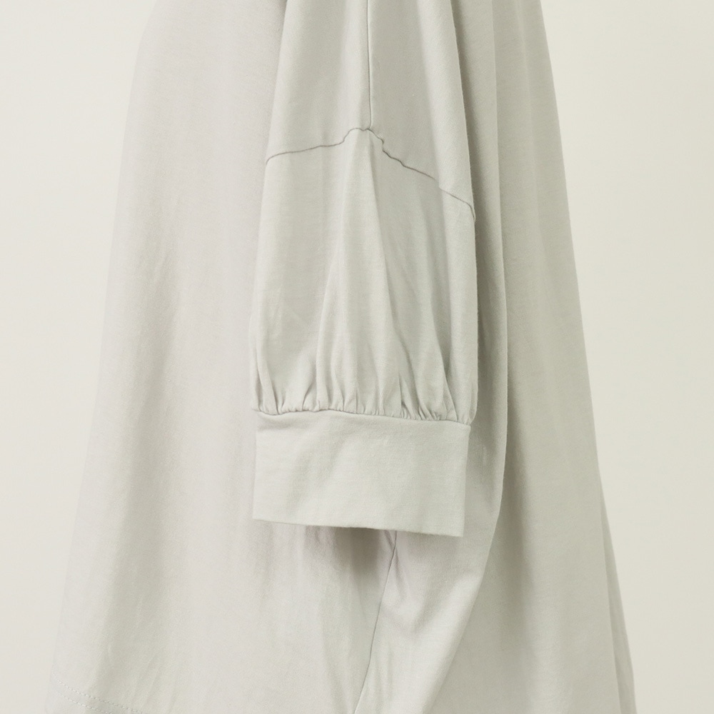 NARU(ナル) ナチュラルソフト天竺 ギャザースリーブワイドPO 663000