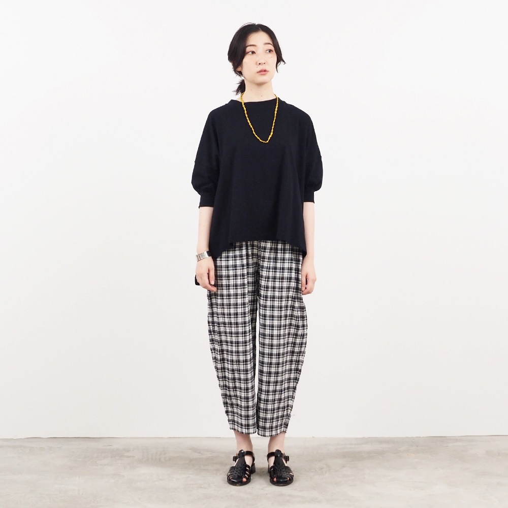 NARU(ナル) ナチュラルソフト天竺 ギャザースリーブワイドPO 663000