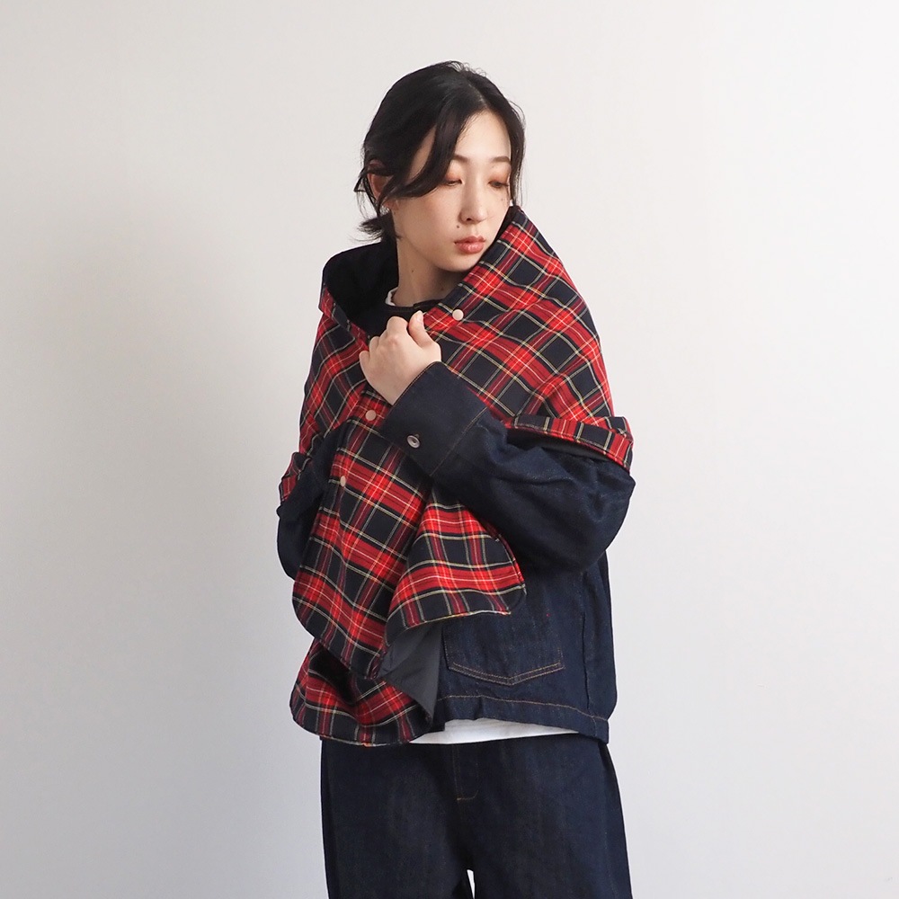 NARU(ナル) ロイヤルタータン パデットケープ 665107