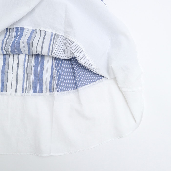 NARU(ナル) シャーリングストライプ 切替スカート 655905 | all_items