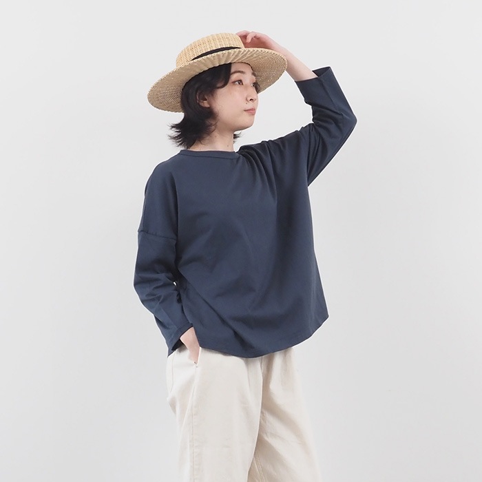 NARU(ナル) クラシック天竺 ワイドTシャツ 656006