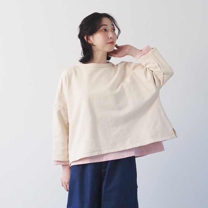 NARU(ナル) クラシック天竺 ワイドTシャツ 656006