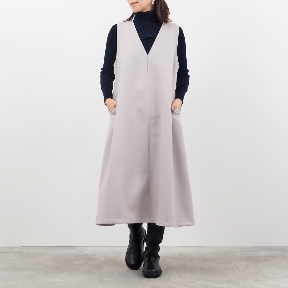 NARU(ナル) ニットメルトン ジャンパースカート 657925 | BOTTOMS