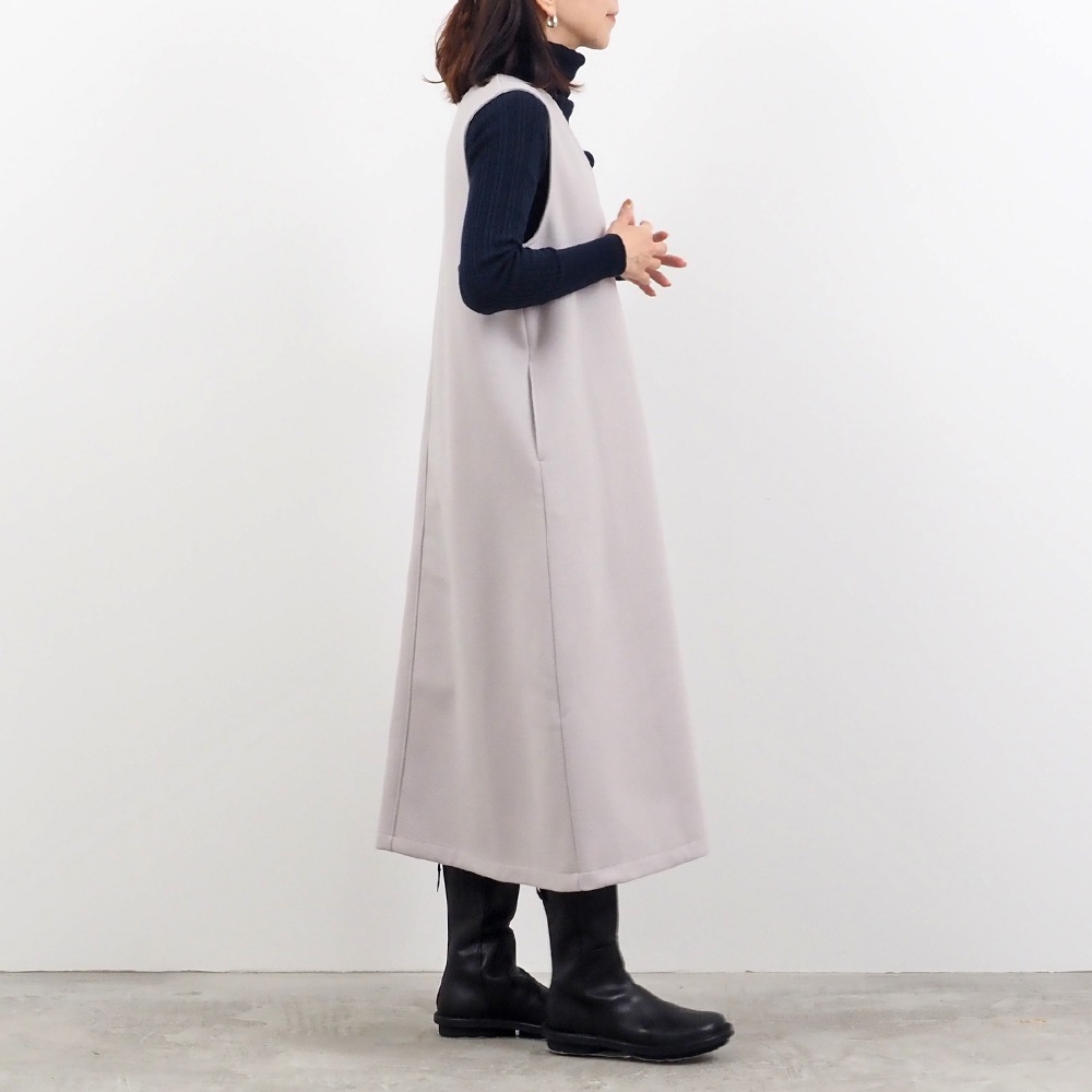 NARU(ナル) ニットメルトン ジャンパースカート 657925