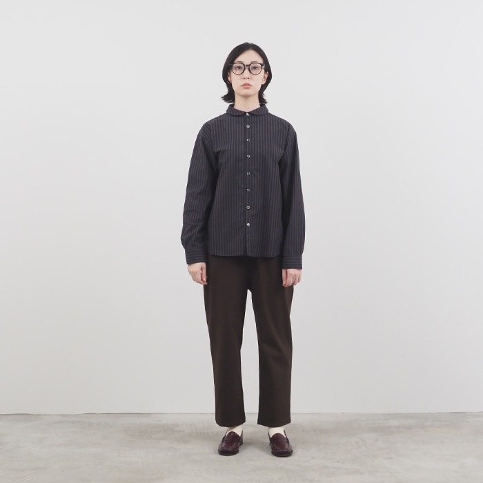 NARU(ナル) 50タイプライターストライプカプセルシャツ 656906