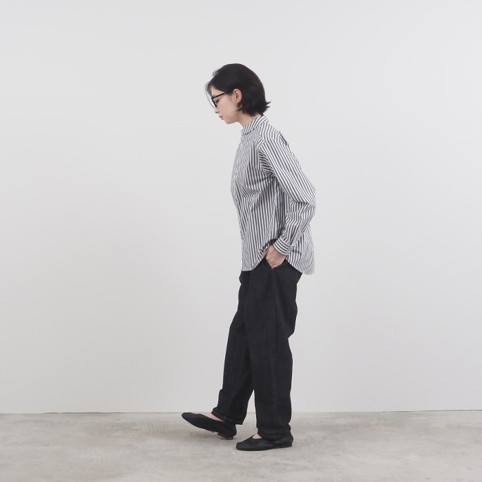NARU(ナル) 50タイプライターストライプカプセルシャツ 656906