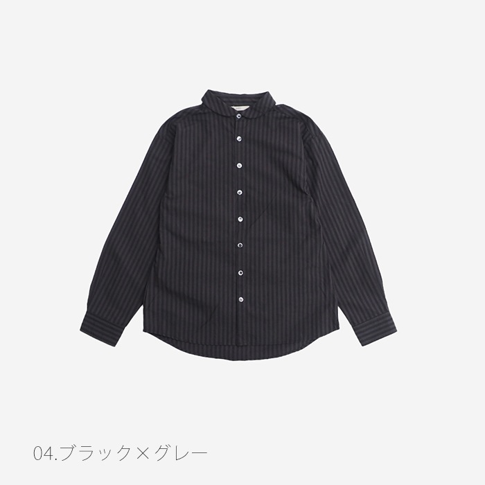 NARU(ナル) 50タイプライターストライプカプセルシャツ 656906