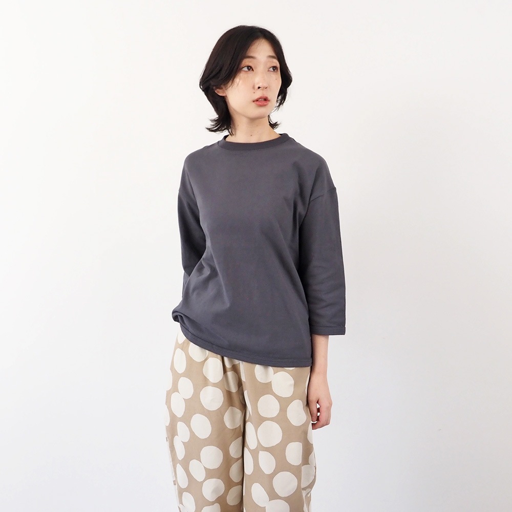 NARU(ナル) アーミーコットン度詰天竺 7分袖PO 665016