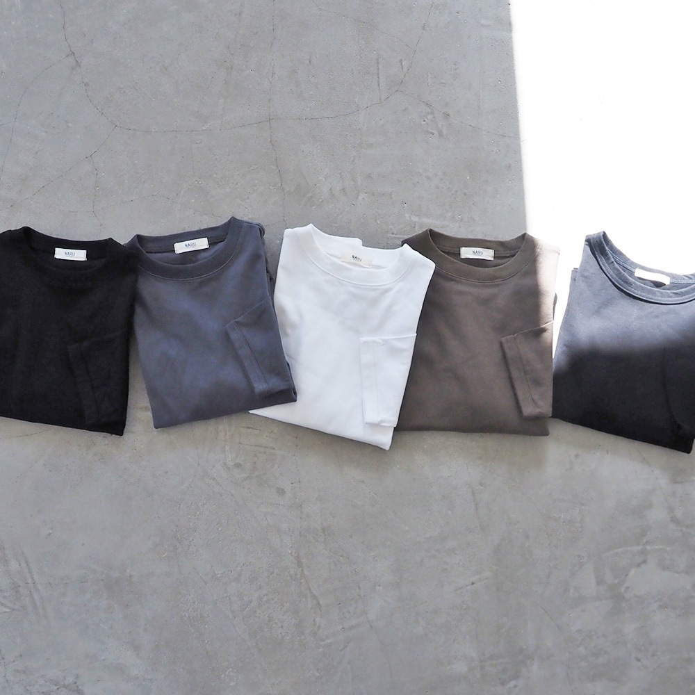 NARU(ナル) アーミーコットン度詰天竺 7分袖PO 665016