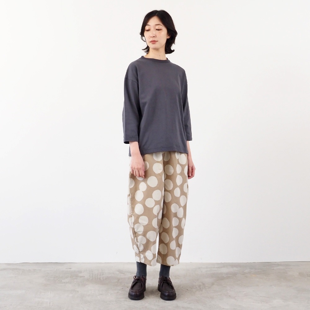 NARU(ナル) アーミーコットン度詰天竺 7分袖PO 665016