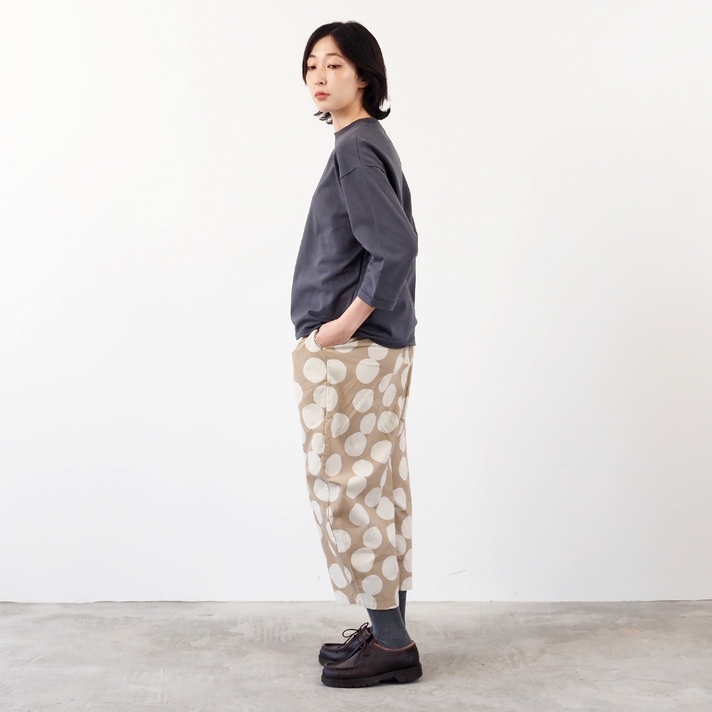 NARU(ナル) アーミーコットン度詰天竺 7分袖PO 665016