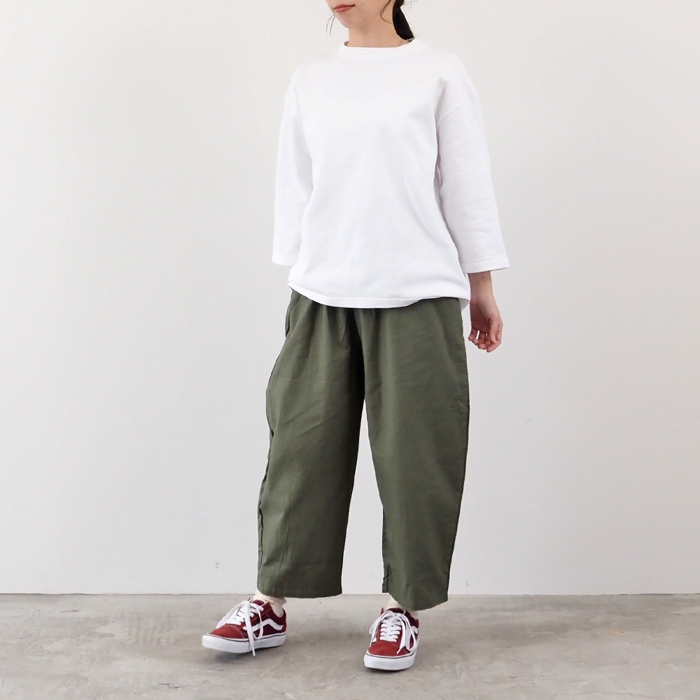 NARU(ナル) アーミーコットン度詰天竺 7分袖PO 665016