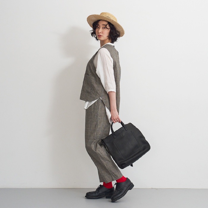 NARU(ナル) 綿麻チェック アンクルパンツ 654841 | all_items | NARU