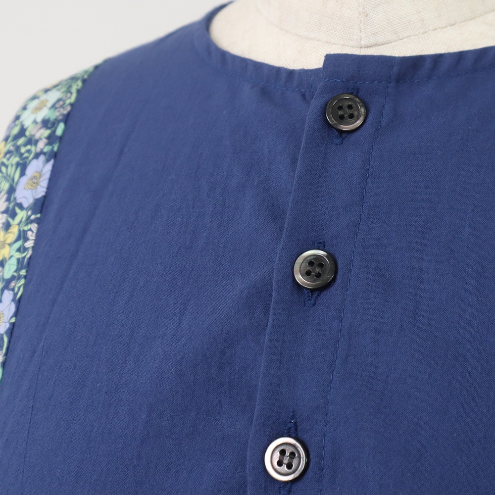 NARU(ナル) ボタニカルフラワープリントローン ヨークワンピース 663900