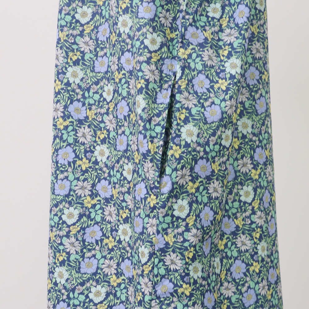 NARU(ナル) ボタニカルフラワープリントローン ヨークワンピース 663900