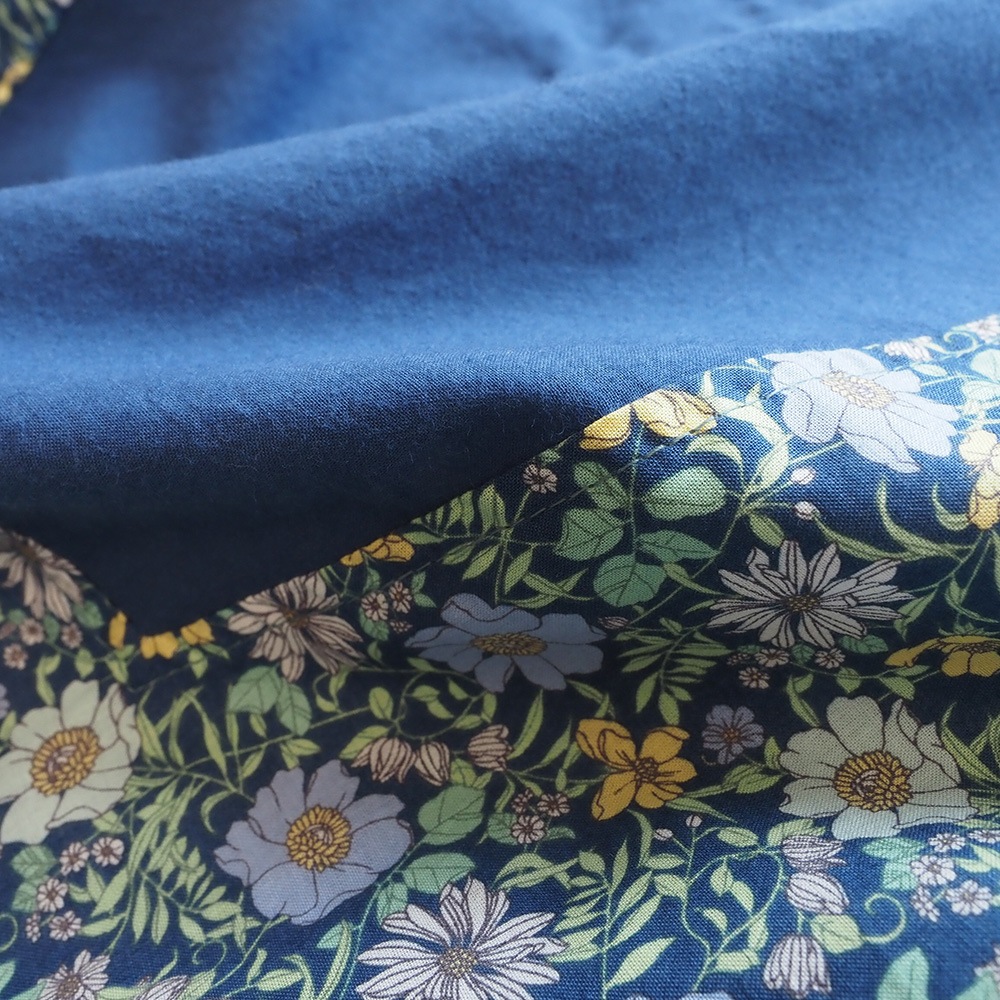 NARU(ナル) ボタニカルフラワープリントローン ヨークワンピース 663900