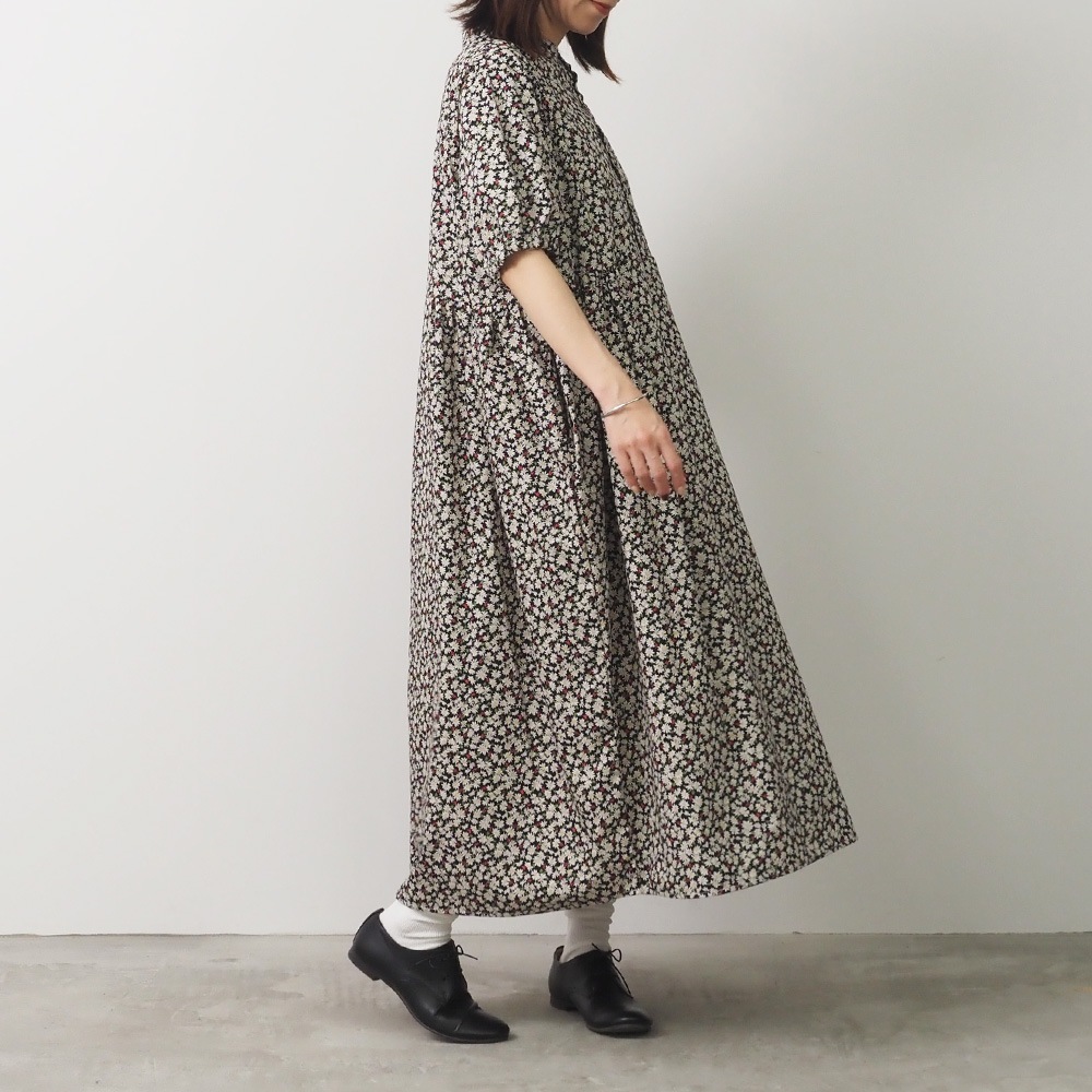 NARU(ナル) ブロードBOTANICAL HARMONY コクーンワンピース 663915