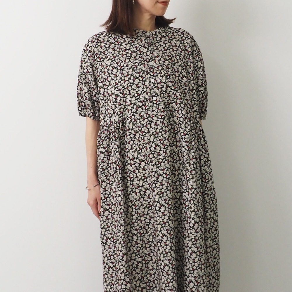 NARU(ナル) ブロードBOTANICAL HARMONY コクーンワンピース 663915