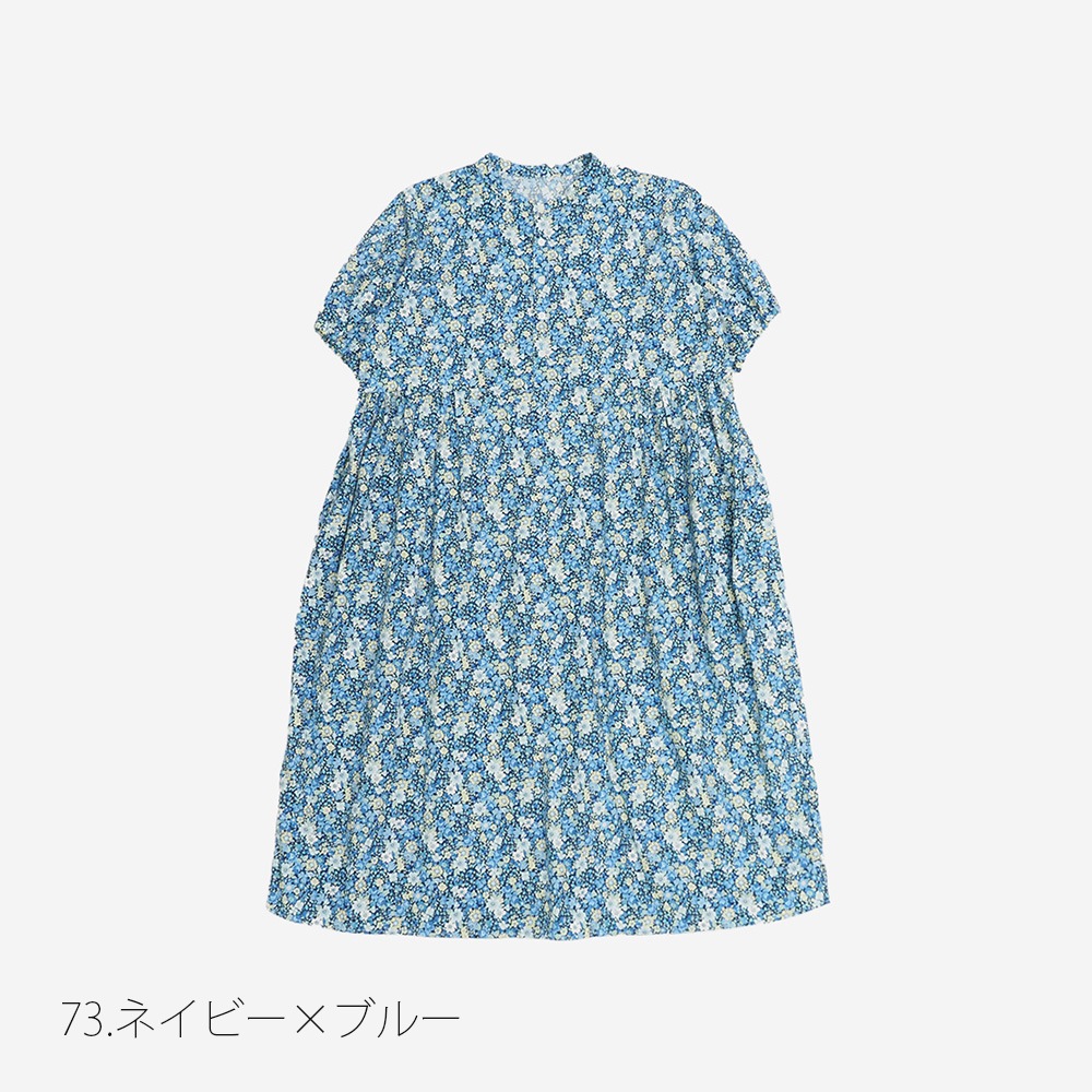 NARU(ナル) ブロードBOTANICAL HARMONY コクーンワンピース 663915