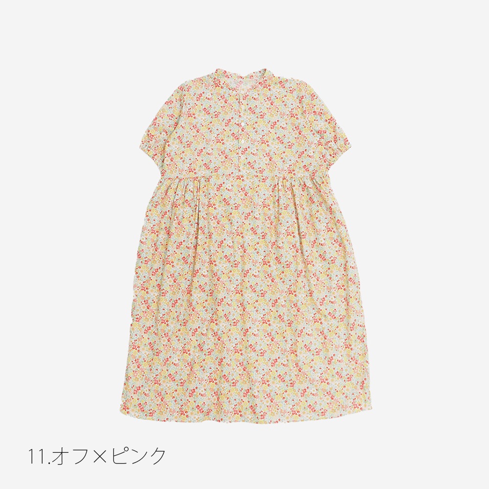 NARU(ナル) ブロードBOTANICAL HARMONY コクーンワンピース 663915