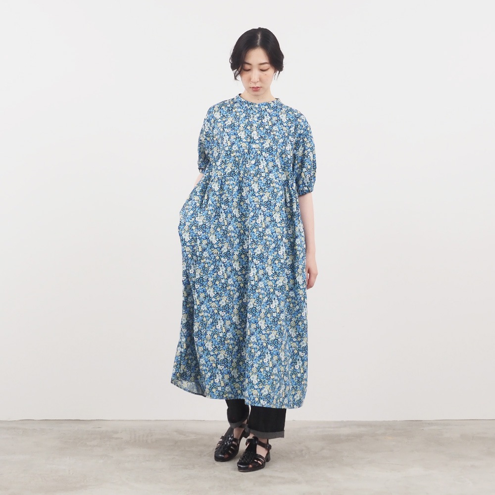 NARU(ナル) ブロードBOTANICAL HARMONY コクーンワンピース 663915