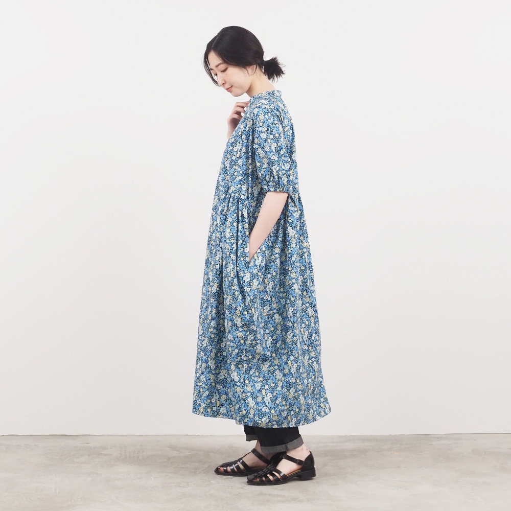 NARU(ナル) ブロードBOTANICAL HARMONY コクーンワンピース 663915